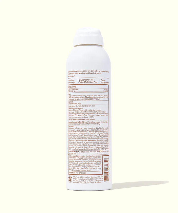 SUN BUM SPF 30 MINERAL SUNSCREEN 6 oz. SPRAY