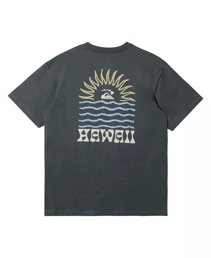 QUIKSILVER HI SWELL LINES TEE - GRAY