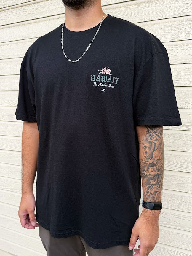 BILLABONG PERENNIAL HI TEE - BLACK