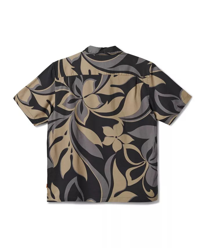 QUIKSILVER WATERMAN CRUISIN BUTTON DOWN WOVEN SHIRT - PHANTOM