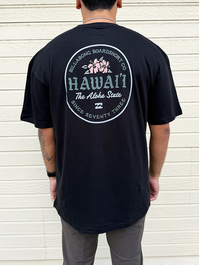 BILLABONG PERENNIAL HI TEE - BLACK