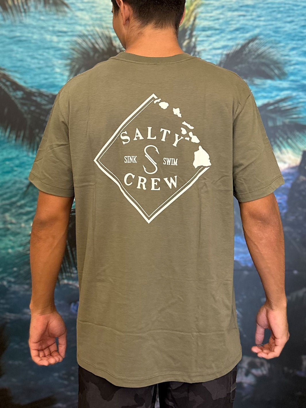 SALTY CREW TIPPET HAWAII TEE - DUSTY OLIVE