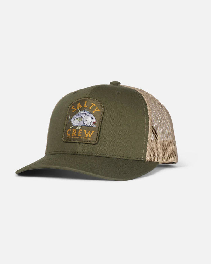 SALTY CREW ULUA RETRO TRUCKER - MOSS/KHAKI