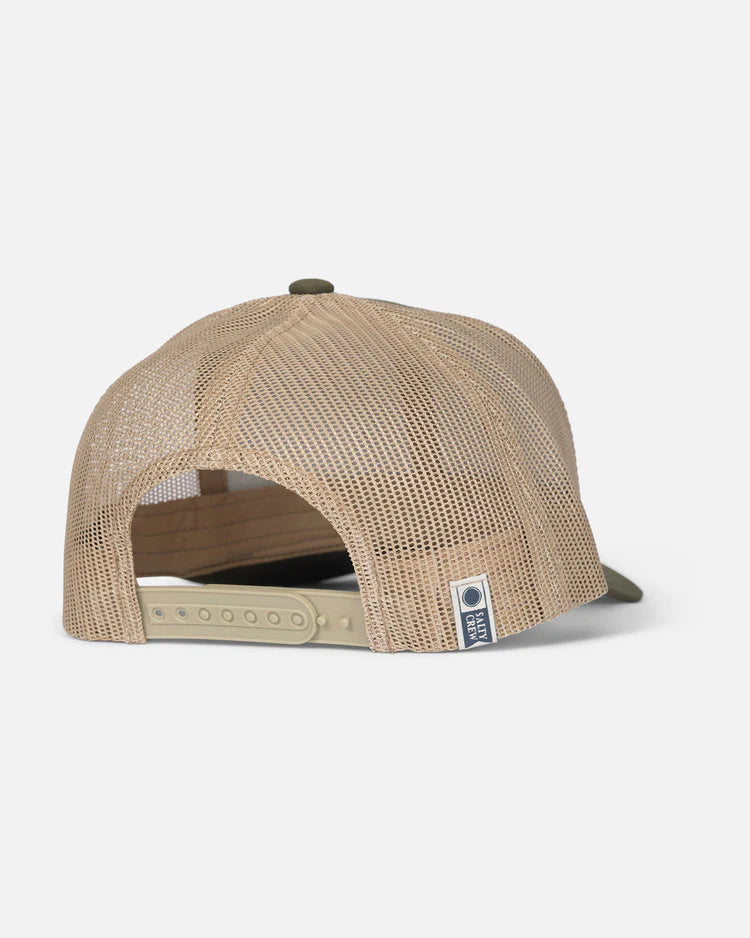 SALTY CREW ULUA RETRO TRUCKER - MOSS/KHAKI