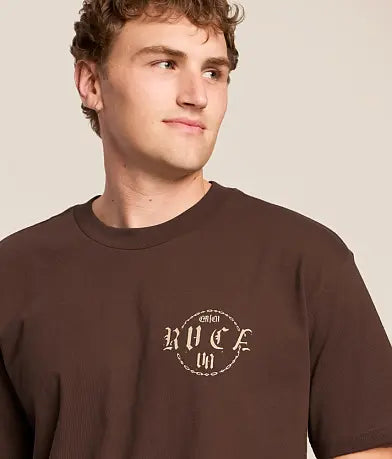 RVCA DARK LINK TEE - MOCHA