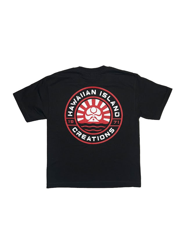 HIC RISING SUN EMBLEM YOUTH TEE - BLACK