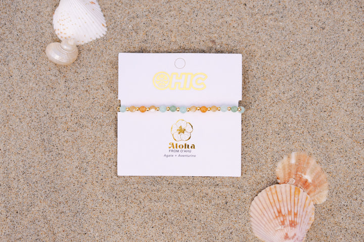 LOTUS & LUNA X HIC 4MM OAHU HEALING BRACELET