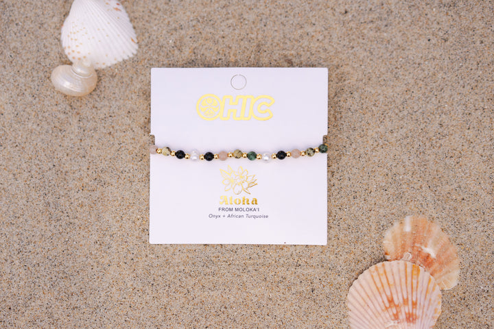 LOTUS & LUNA X HIC 4MM MOLOKAI HEALING BRACELET