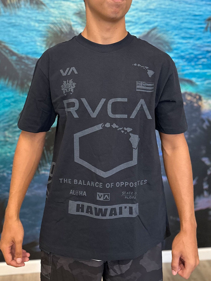 RVCA ALL HAWAII 3.0 TEE - BLACK