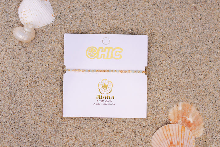 LOTUS & LUNA X HIC 2MM OAHU HEALING BRACELET