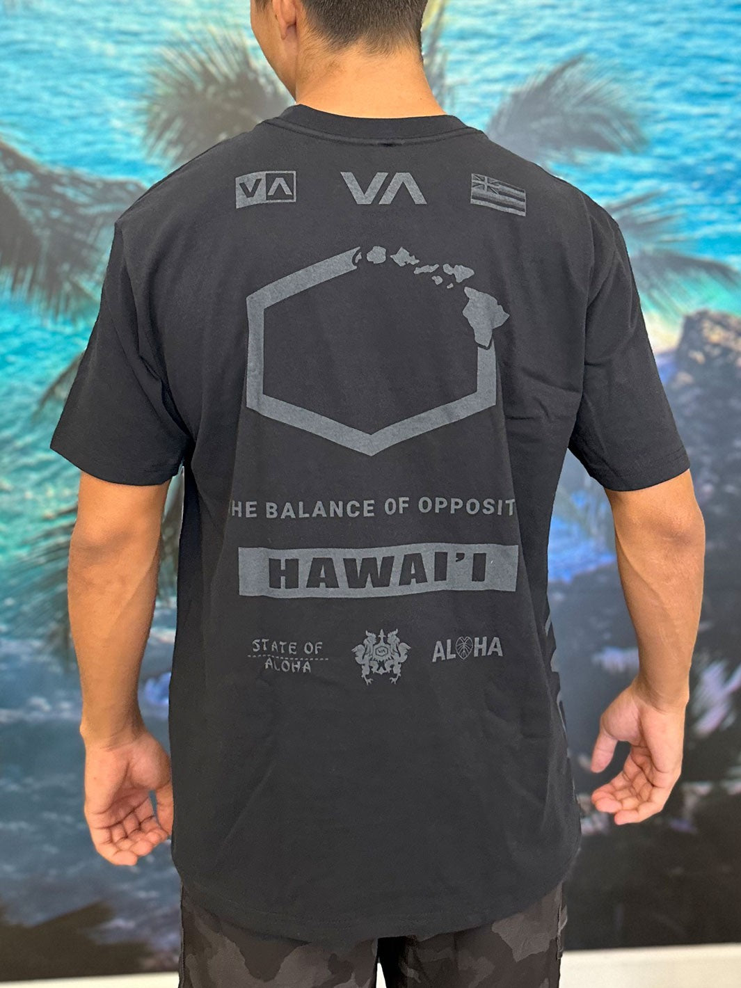 RVCA ALL HAWAII 3.0 TEE - BLACK