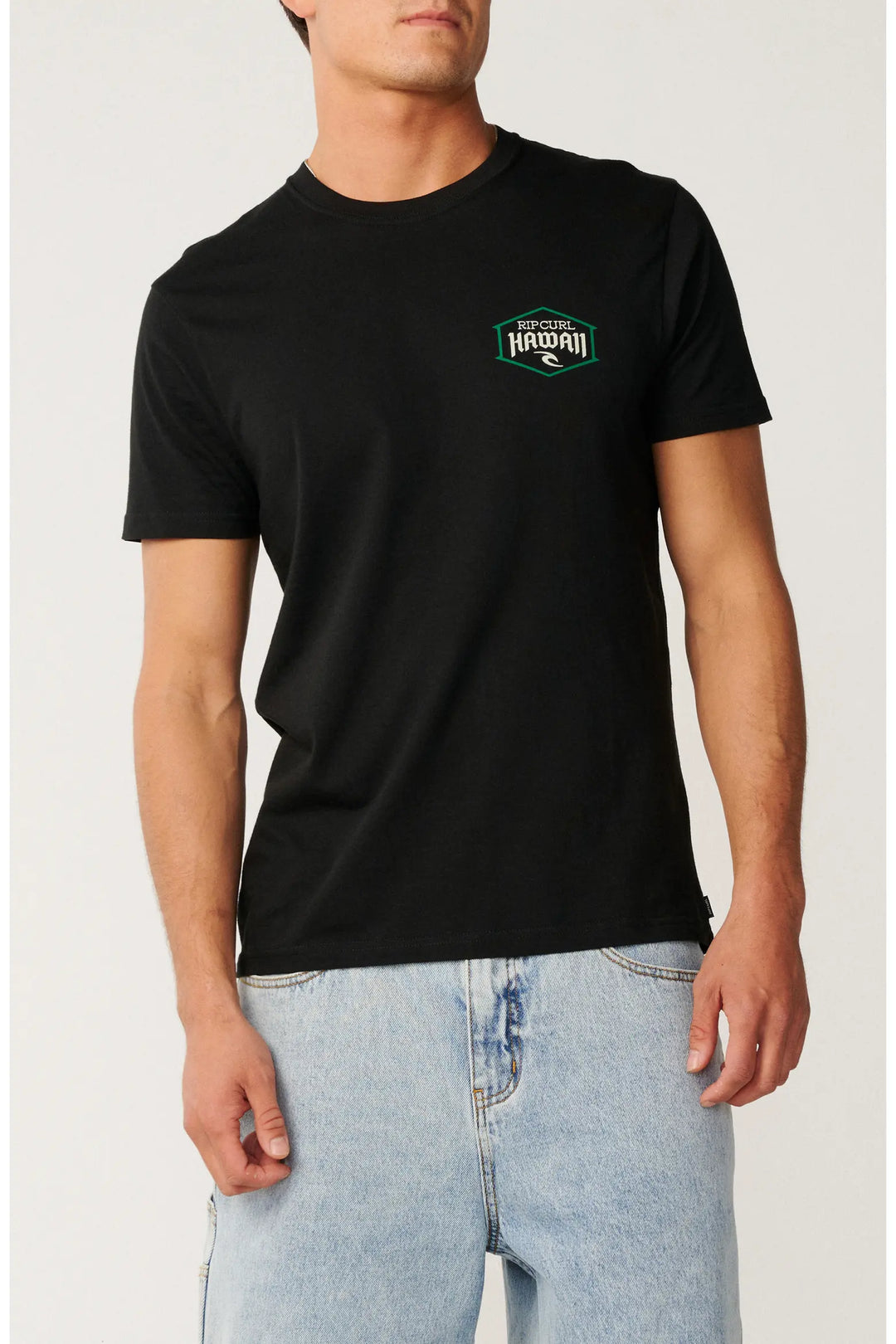 RIP CURL ALOHA STATE LOCKUP TEE - BLACK