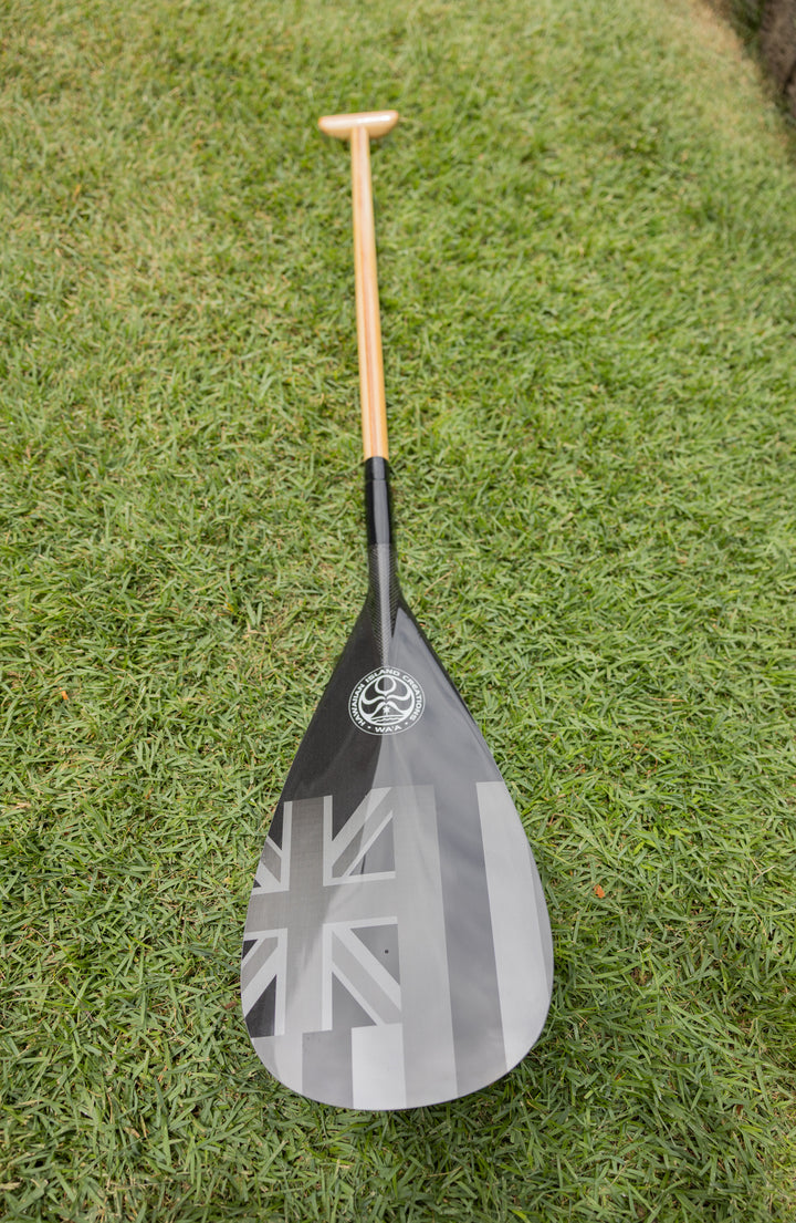 HIC LOGO 9X18.5 HYBRID OC PADDLE - HIC LOGO (HAWAIIAN FLAG)