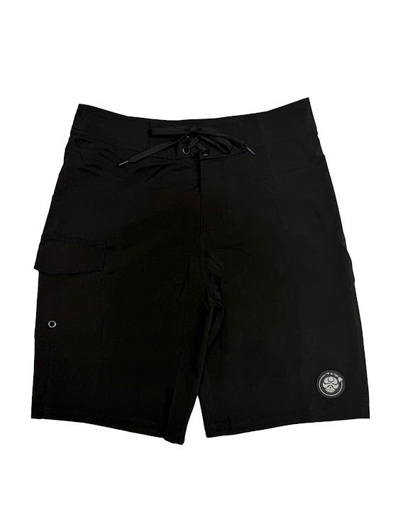 HIC STRAIGHT LEG BOARDSHORT - BLACK