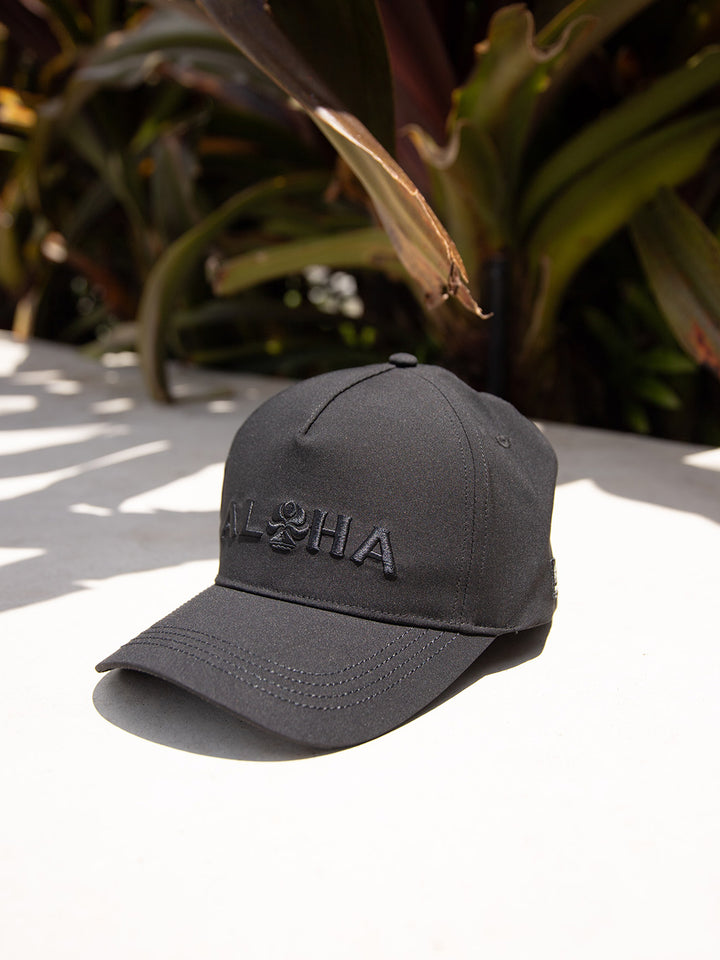 HIC ALOHA FLEX FIT HAT - BLACK