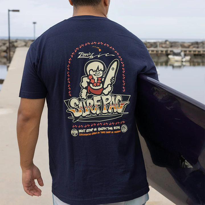 HIC ZIPPY'S COLLAB  BIG BRADDAH TEE - NAVY