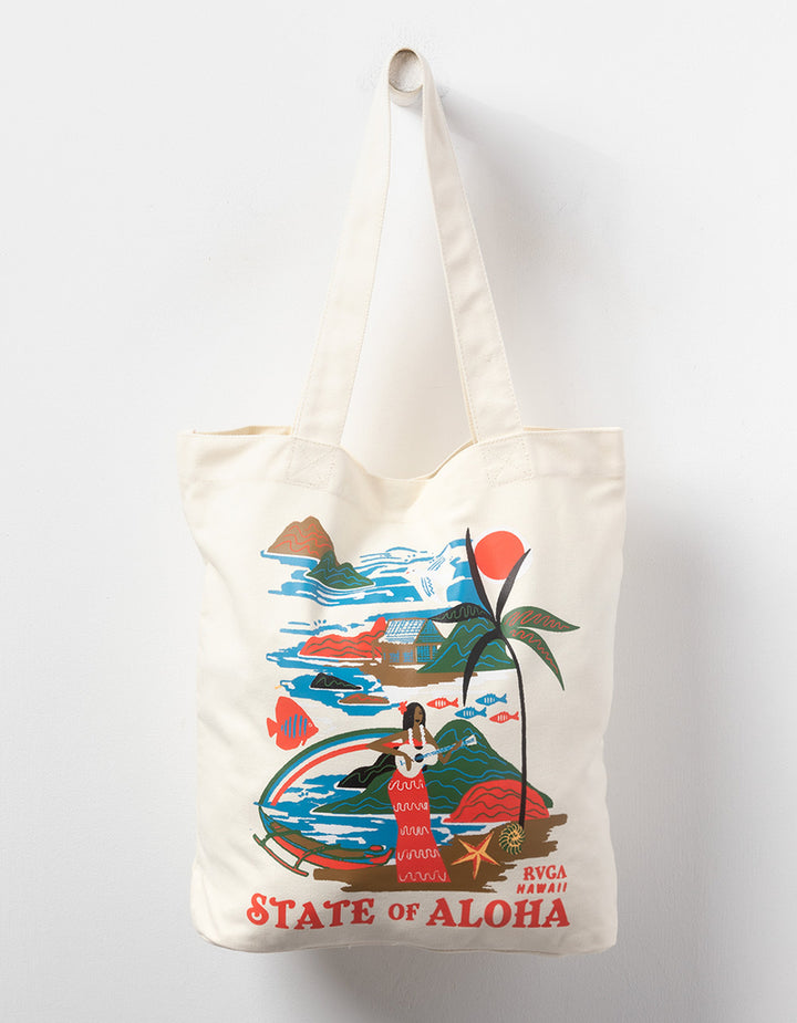 RVCA BASICA TOTE - WHITE