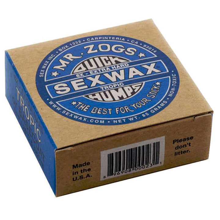 Mr. Zogs Quick Humps Surf Wax: 6X - Blue Label: Extra Hard