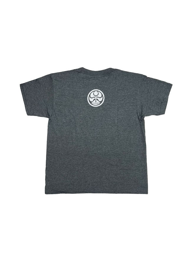 HIC HAWAII PRINT YOUTH TEE - CHARCOAL