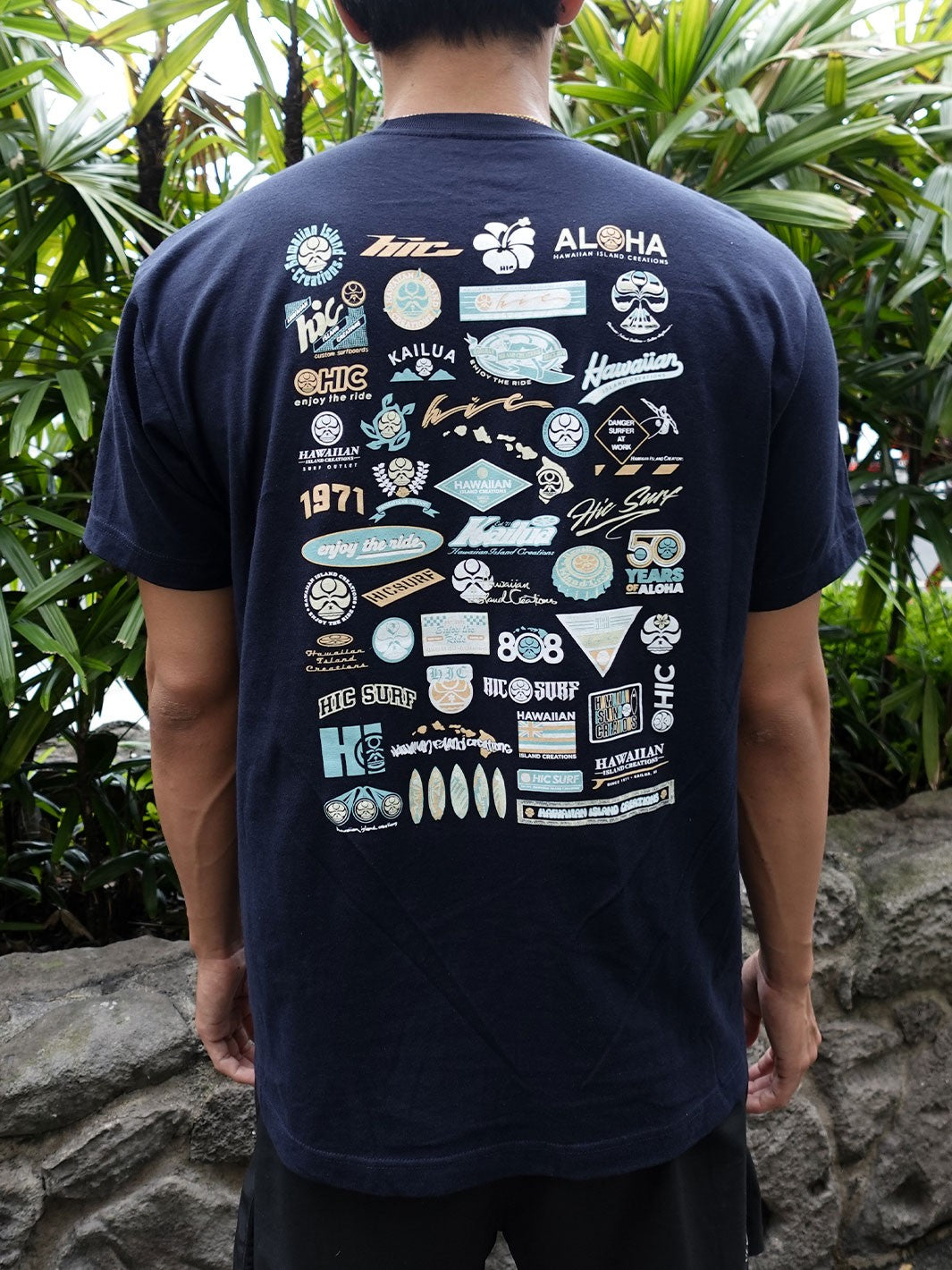 HIC PEEL BACK TEE - NAVY