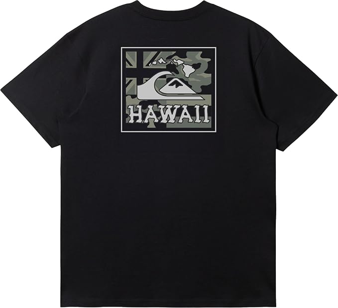 QUIKSILVER HI PATRIOT TEE - BLACK