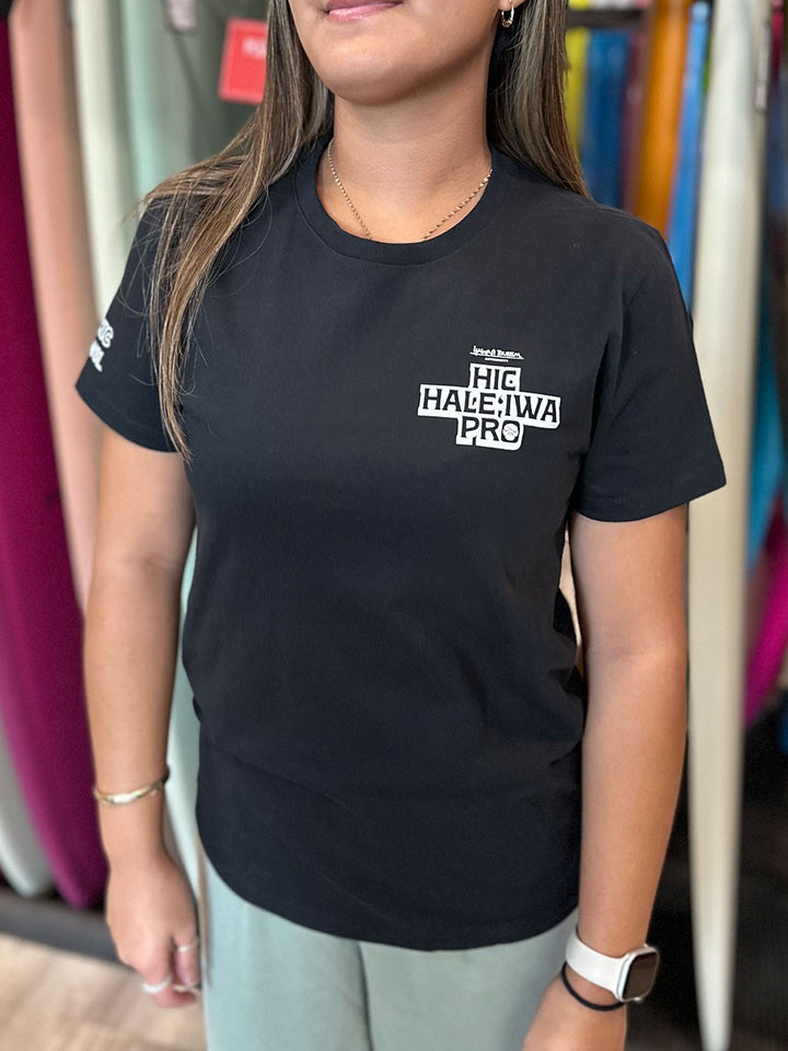HIC HALEIWA PRO 2025 WOMENS TEE - BLACK