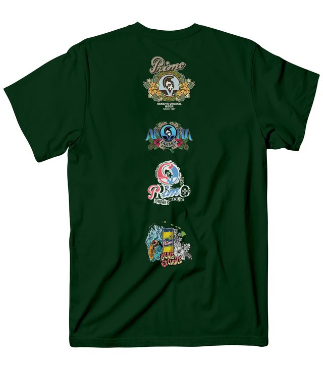 AVVA BRAND PRIMO BACKSIDE TEE - FOREST GREEN