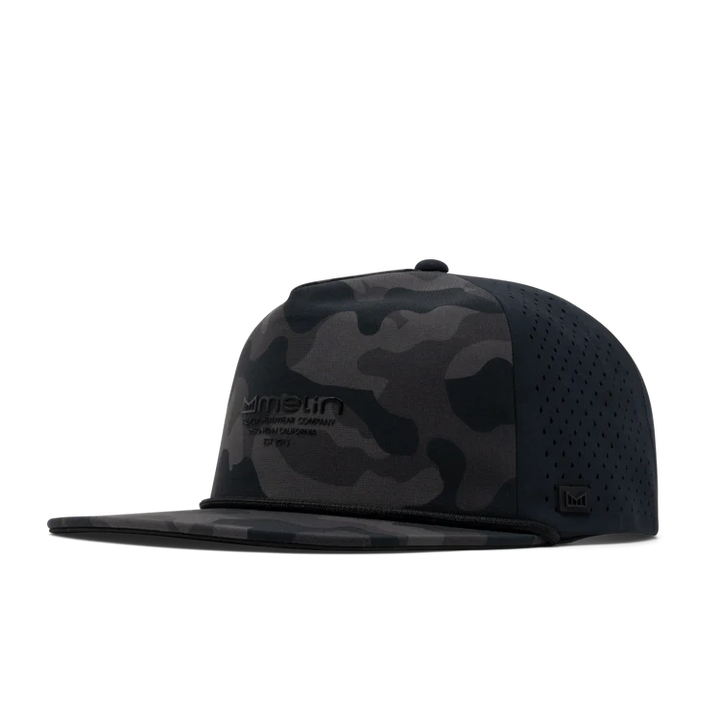 MELIN HYDROLITE CORONADO SNAPBACK HAT - BLACK CAMO