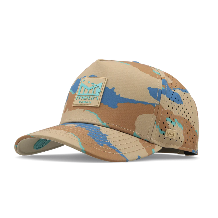MELIN HYDRO ODYSSEY ISLANDS SNAPBACK HAT - SAND CAMO