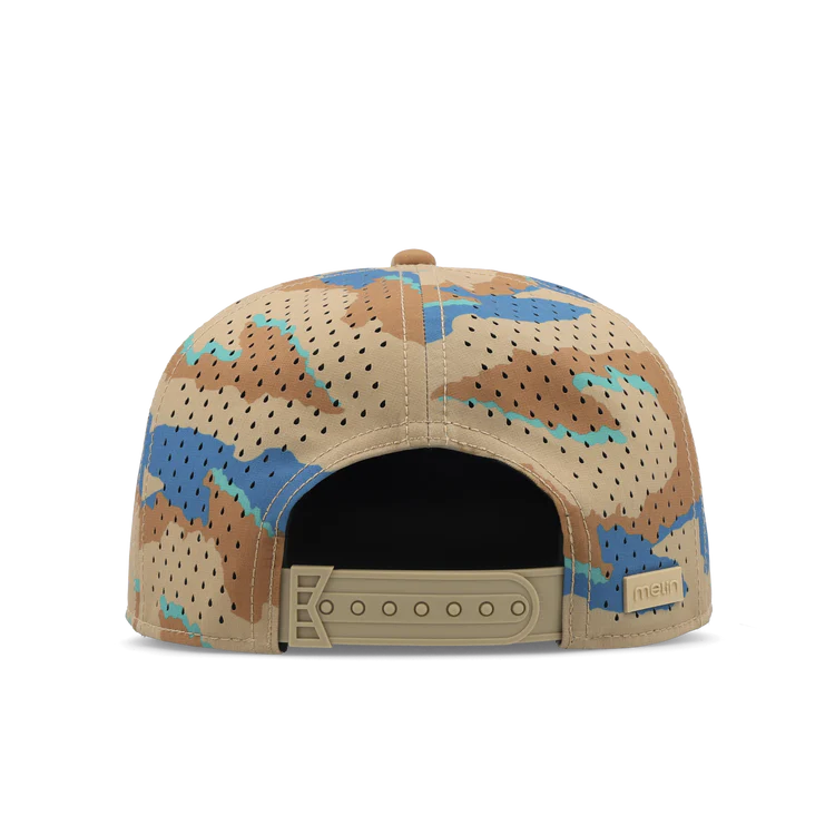 MELIN  HYDRO TRENCHES ISLANDS SNAPBACK HAT - SAND CAMO