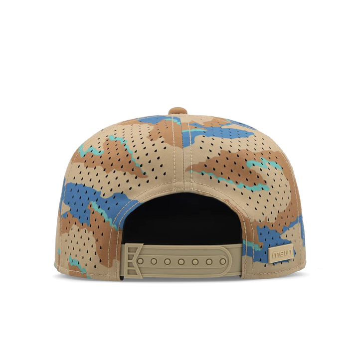 MELIN  HYDRO TRENCHES ISLANDS SNAPBACK HAT - SAND CAMO