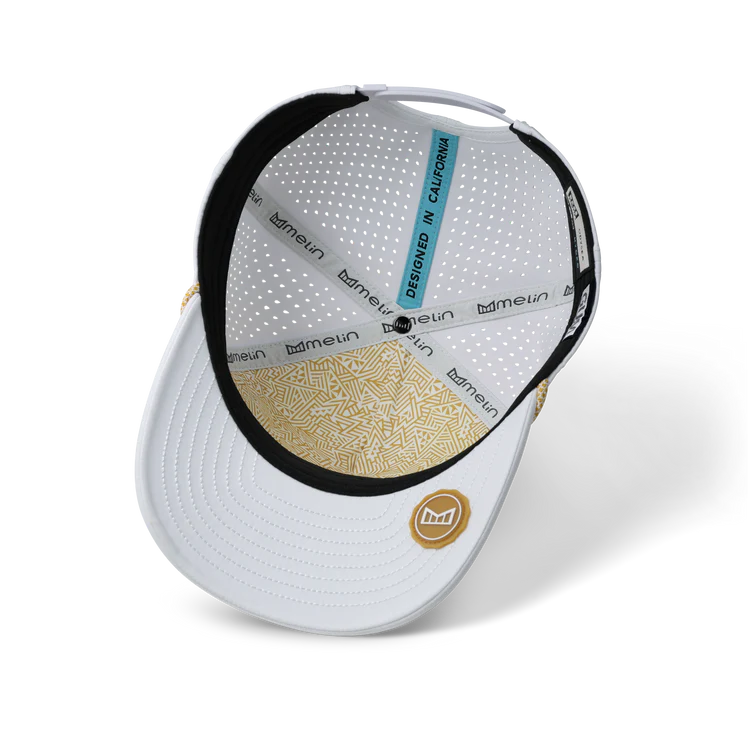 MELIN HYDRO ODYSEA ROPE BULLS ICON GUM HAT- WHITE/GUM (WTGU)