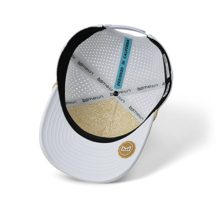 MELIN HYDRO ODYSEA ROPE BULLS ICON GUM HAT- WHITE/GUM (WTGU)