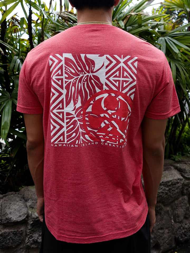HIC TAPA BLOCKER TEE - HEATHER RED