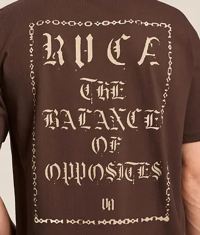 RVCA DARK LINK TEE - MOCHA