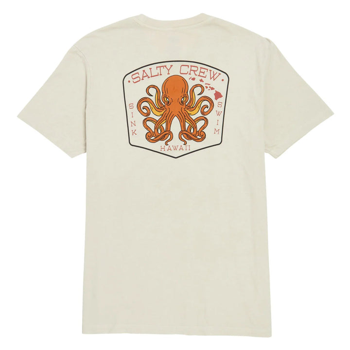 SALTY CREW HAWAII TAKO CLUB TEE - BONE