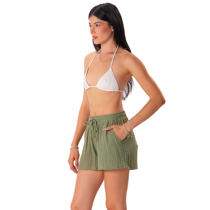 LOTUS AND LUNA X HIC CABANA SHORT - OLIVE
