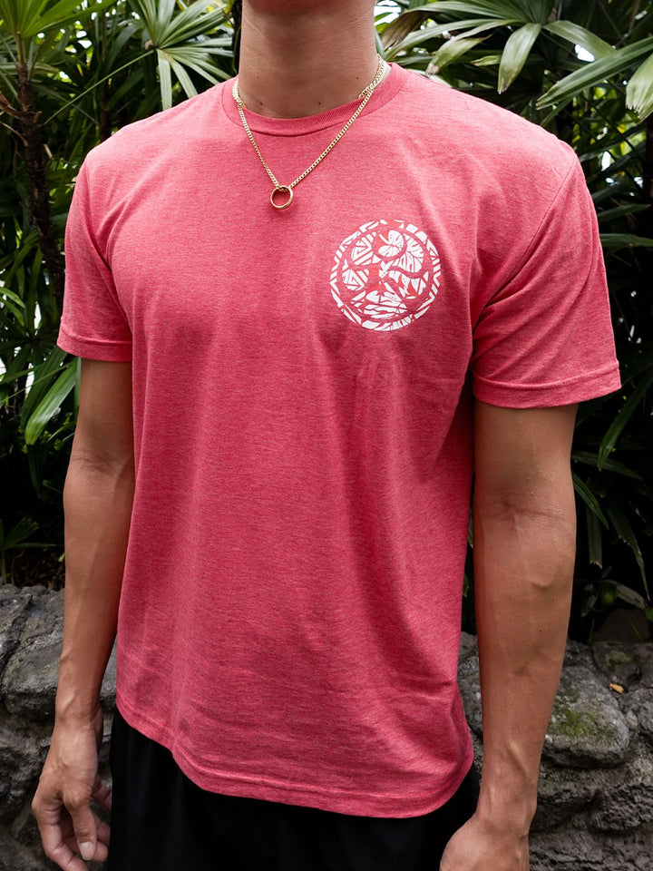 HIC TAPA BLOCKER TEE - HEATHER RED