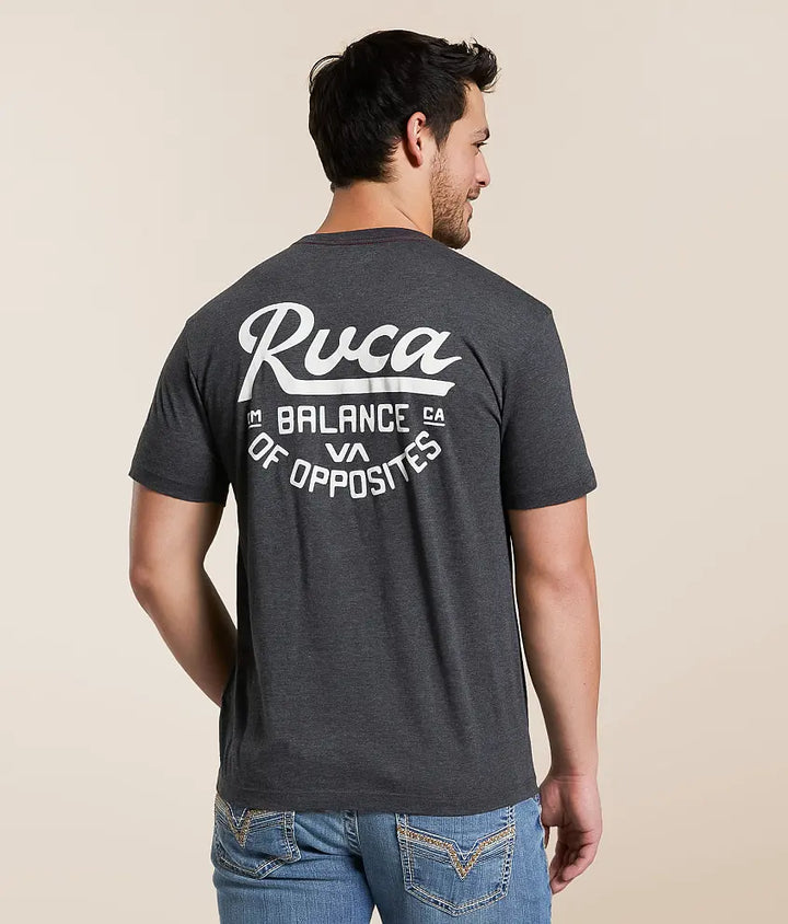 RVCA SCRIPT SEALED TEE - BLACK