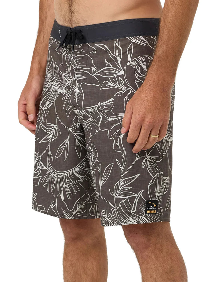 O'NEILL HYPERFREAK HEAT SOLID 20" HAWAII BOARDSHORT -  TURKISH COFFEE (TCO)