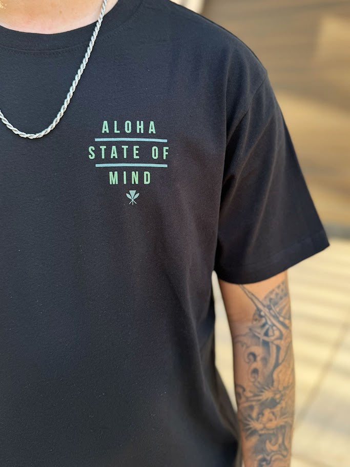 HIC ALOHA STATE OF MIND BIG BRADDAH TEE - BLACK