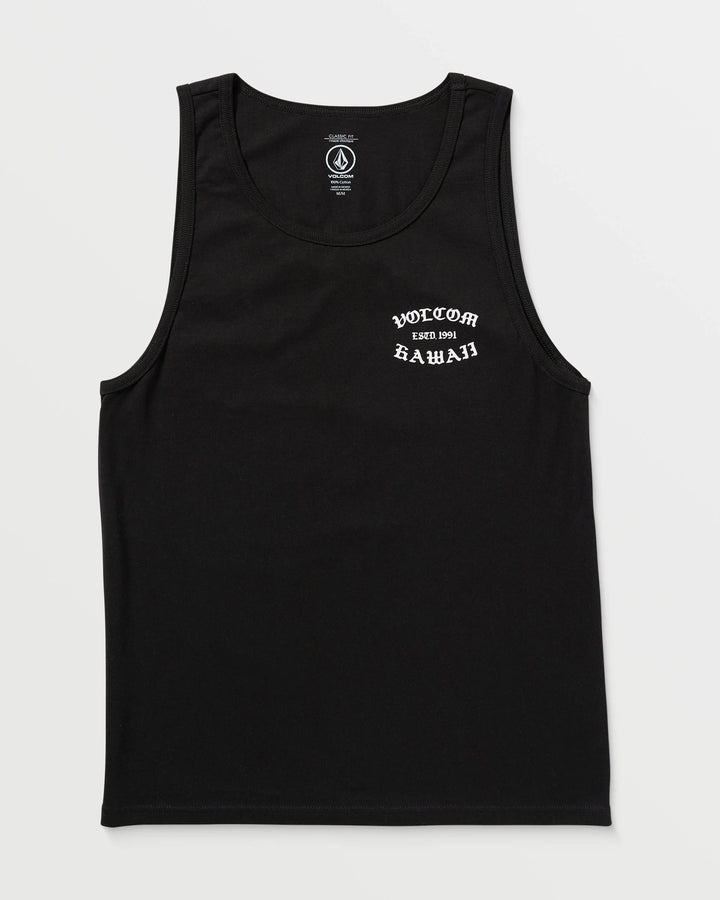 VOLCOM ALOHA NEVER DIES TANK TOP- BLACK