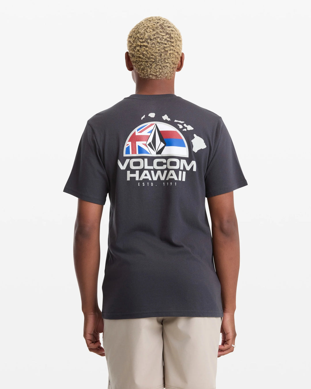 VOLCOM ALLEGIANCE TEE - WASHED BLACK HEATHER