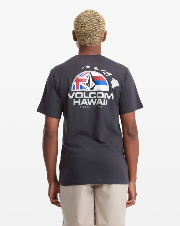 VOLCOM ALLEGIANCE TEE - WASHED BLACK HEATHER