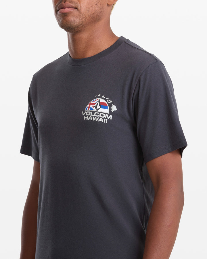 VOLCOM ALLEGIANCE TEE - WASHED BLACK HEATHER