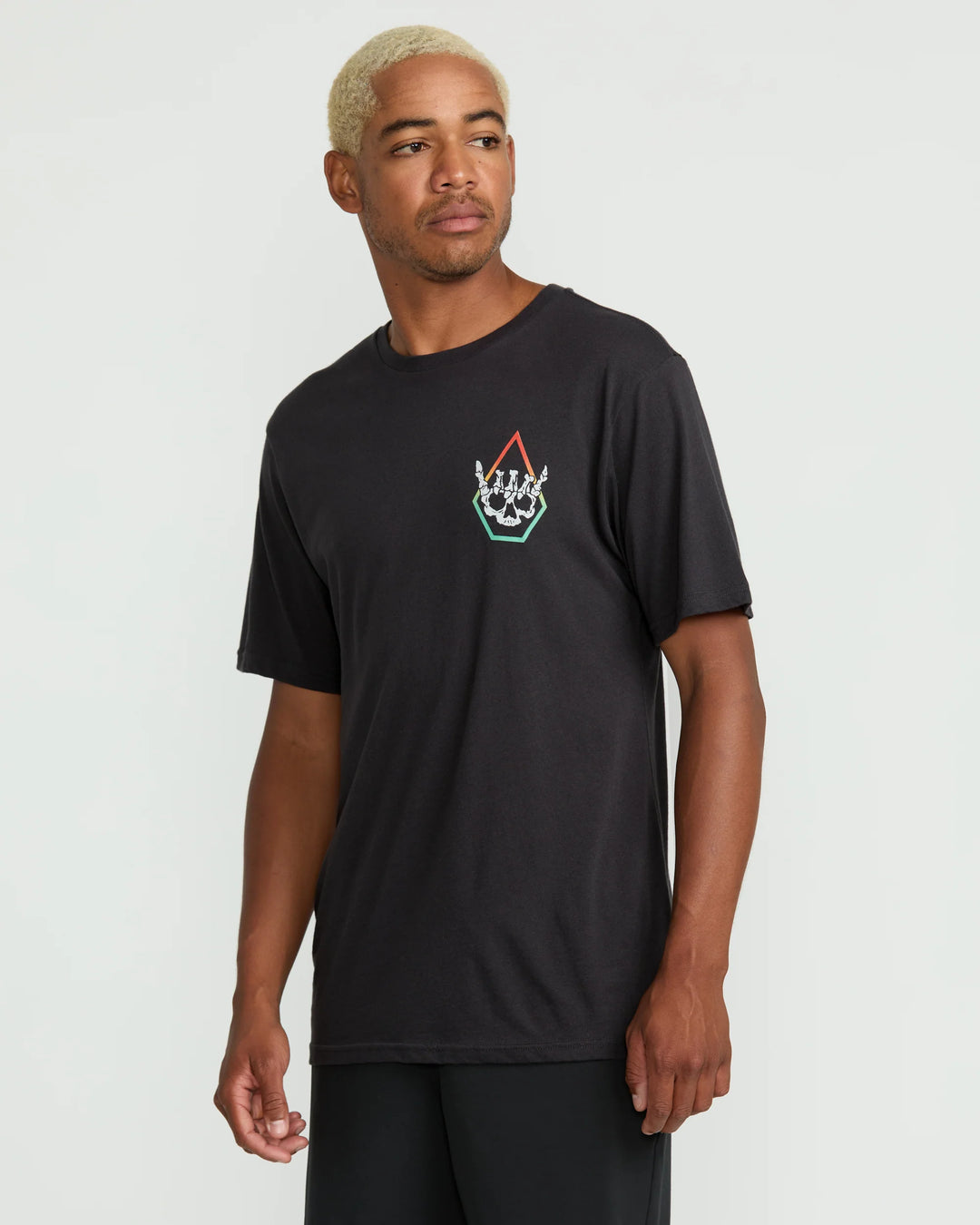 VOLCOM HANGZ TEE - WASHED BLACK HEATHER (WBH)