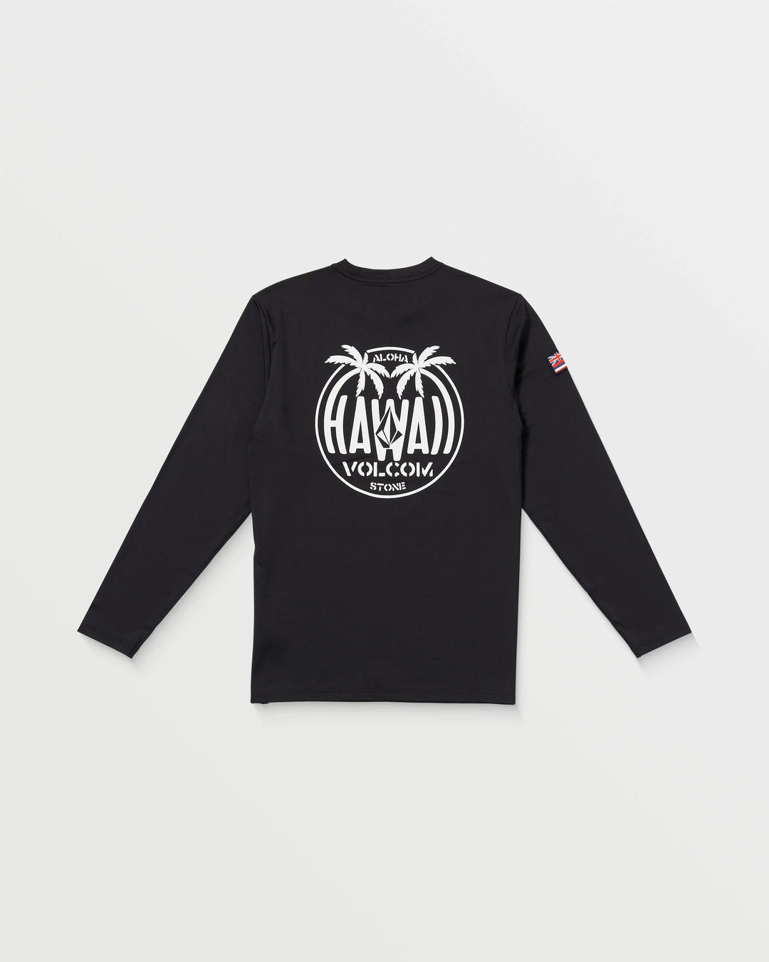 VOLCOM HI LOOSE LONG SLEEVE SURF SHIRT - BLACK