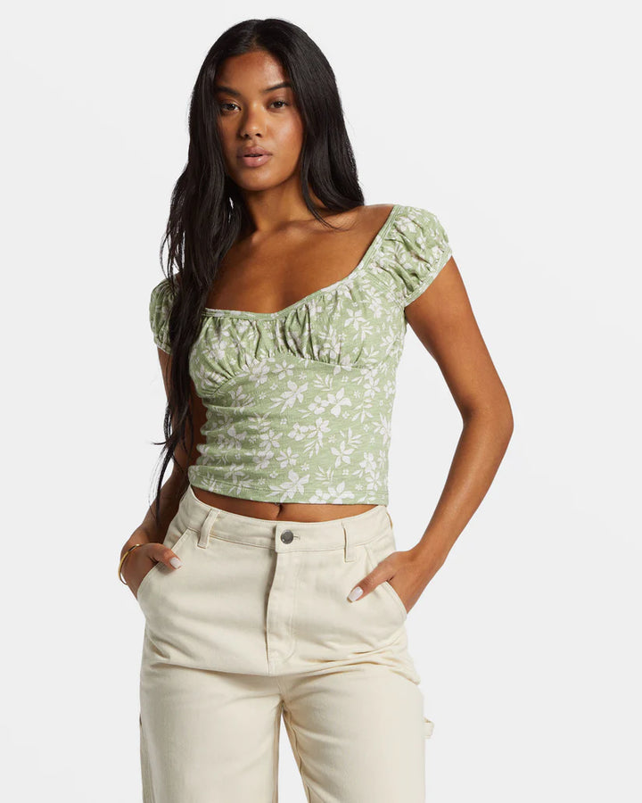 BILLABONG ELLA TOP - AVOCADO GREEN