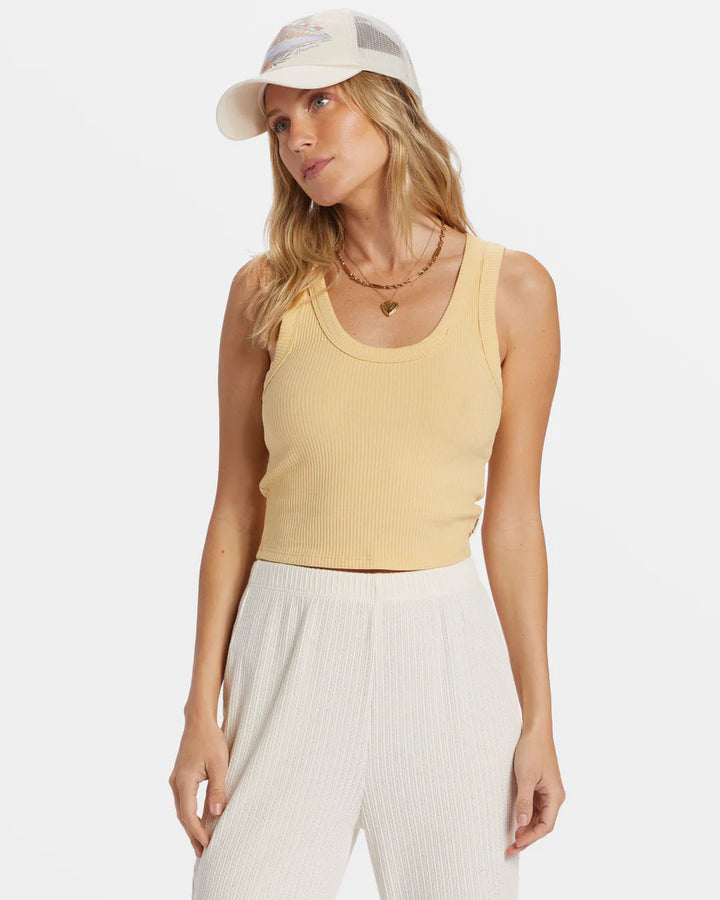 BILLABONG RERUN TANK - PALE YELLOW