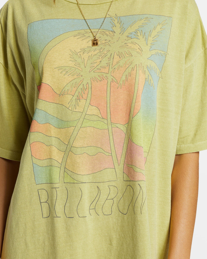 BILLABONG EXTRA ZESTY WOMENS TEE - LIME ZEST